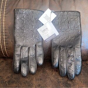 COACH Leather Tech Gloves